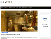 Tablet Screenshot of ecauses.org